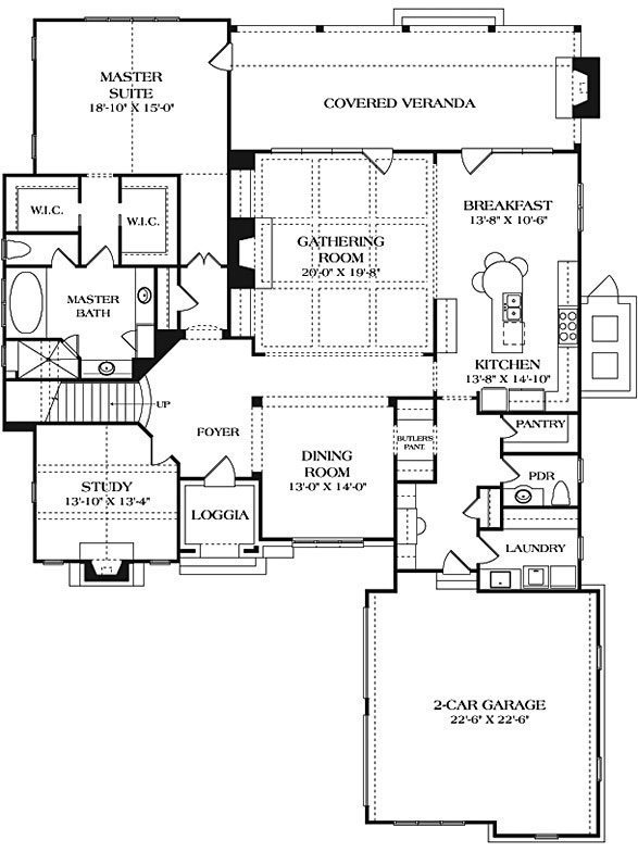 Duck Creek - Mountain Home Plans from Mountain House Plans