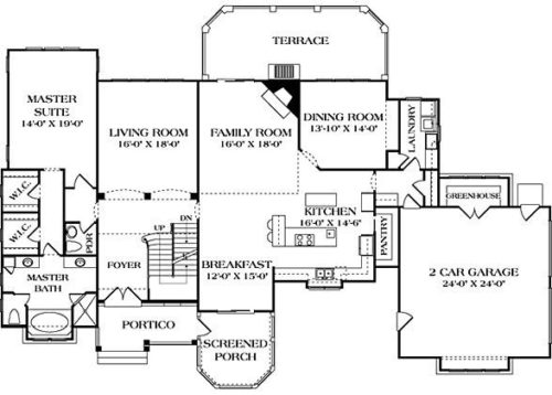 Lake Park - Mountain Home Plans from Mountain House Plans