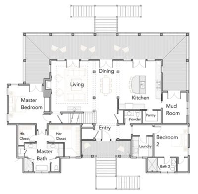 Daniel Island - Mountain Home Plans from Mountain House Plans