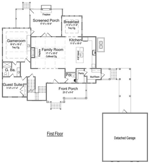 Cassina Point - Mountain Home Plans from Mountain House Plans