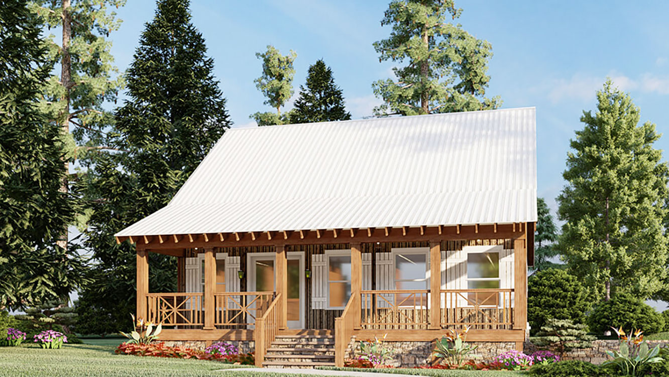 Saluda Cabin - Mountain Home Plans from Mountain House Plans